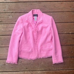 Sag Harbor Barbie Pink Textured Blazer Petite Size 6
